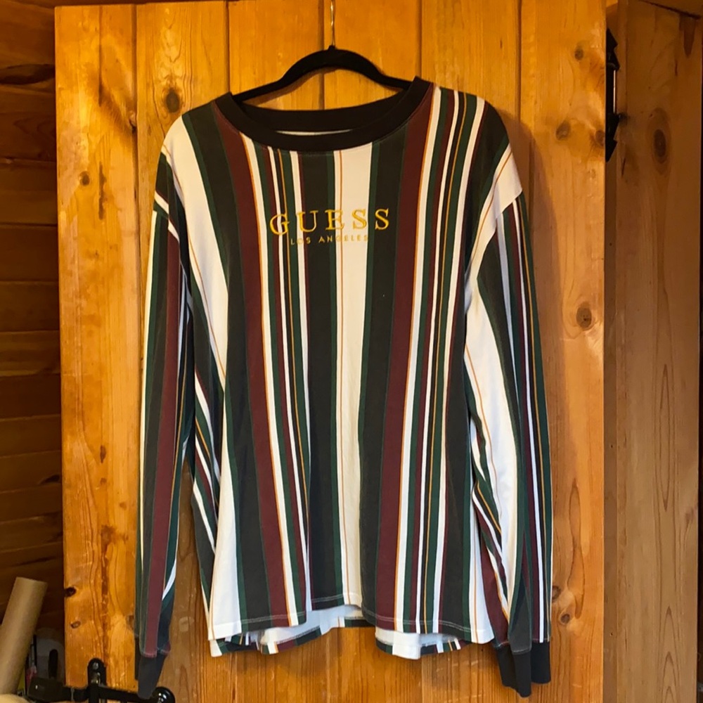 Guess multicolor striped long sleeve